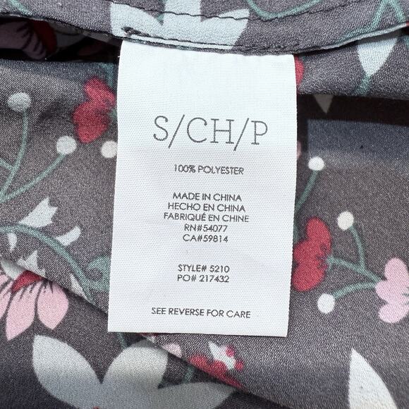 Cabi Womens Plaza Fiesta Floral Gray Sleeveless‎ Button Front Career Work Blouse - Picture 6 of 7